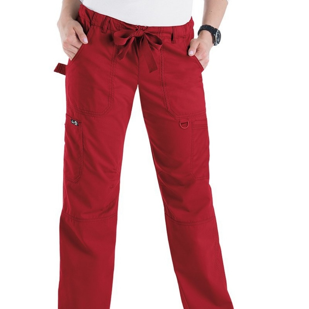 Koi Lindsey Ruby Red Scrub Pants.